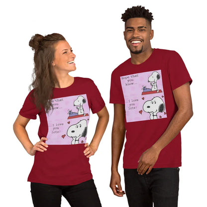 Hope you know that I love you a lot Unisex t-shirt - B&R African Styles