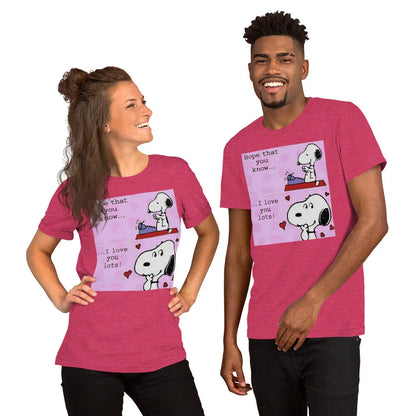 Hope you know that I love you a lot Unisex t-shirt - B&R African Styles