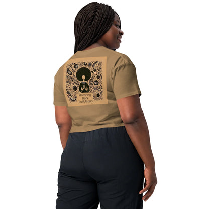 Trailblazers Tribute Women’s crop top - B&R African Styles