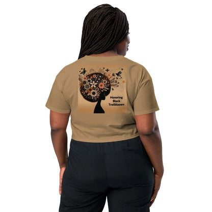 Trailblazers Tribute Women’s crop top - B&R African Styles