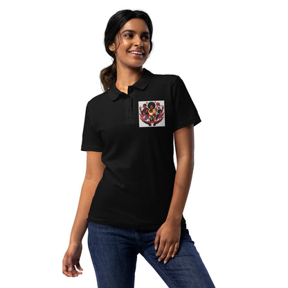 Family Women’s pique polo shirt - B&R African Styles