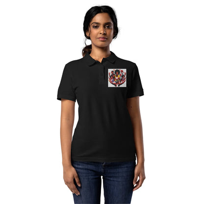 Family Women’s pique polo shirt - B&R African Styles