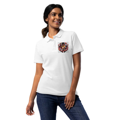 Family Women’s pique polo shirt - B&R African Styles