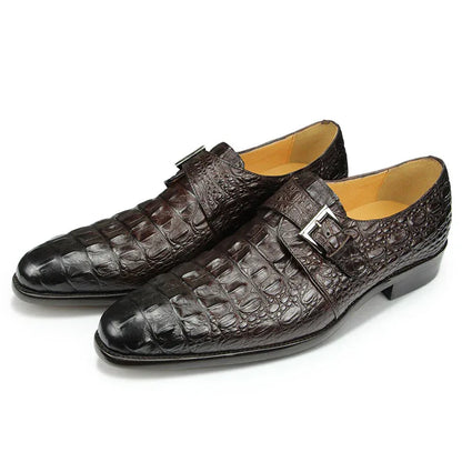 Genuine Leather Shoes Crocodile Pattern Classic Style - B&R African Styles