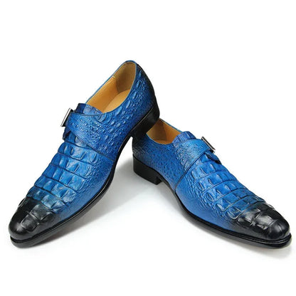 Genuine Leather Shoes Crocodile Pattern Classic Style - B&R African Styles