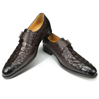 Genuine Leather Shoes Crocodile Pattern Classic Style - B&R African Styles