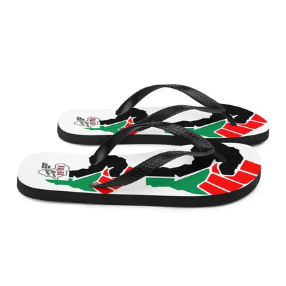 African Double Maps Flip-Flops - B&R African Styles