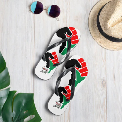 African Double Maps Flip-Flops - B&R African Styles