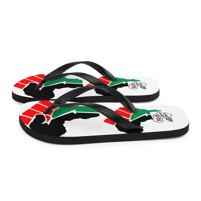 African Double Maps Flip-Flops - B&R African Styles