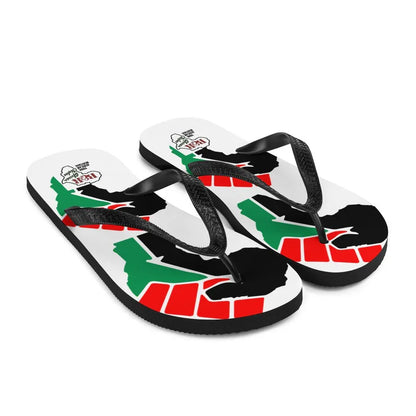 African Double Maps Flip-Flops - B&R African Styles