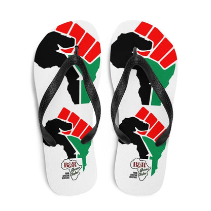 African Double Maps Flip-Flops - B&R African Styles