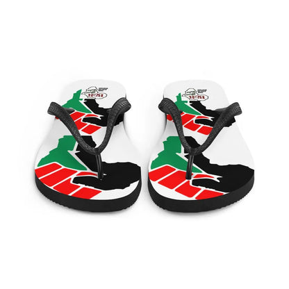 African Double Maps Flip-Flops - B&R African Styles