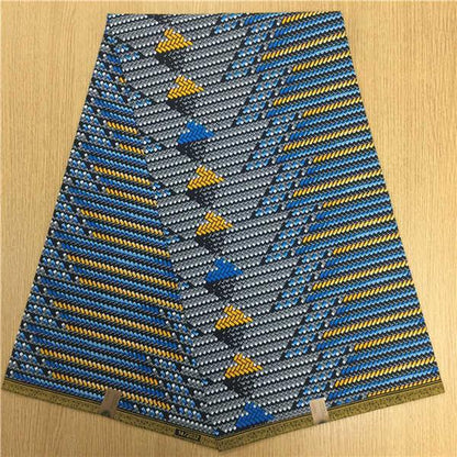 African Hollandais Real Dutch Wax African Print Fabric Ankara Super Wax 6 Yards (Bitenge) - B&R African Styles