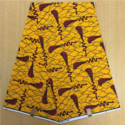 African Hollandais Real Dutch Wax African Print Fabric Ankara Super Wax 6 Yards (Bitenge) - B&R African Styles