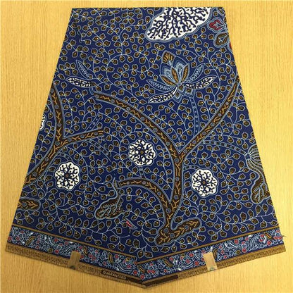 African Hollandais Real Dutch Wax African Print Fabric Ankara Super Wax 6 Yards (Bitenge) - B&R African Styles