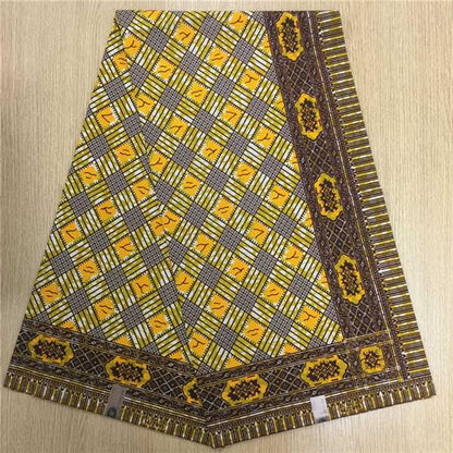 African Hollandais Real Dutch Wax African Print Fabric Ankara Super Wax 6 Yards (Bitenge) - B&R African Styles