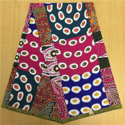 African Hollandais Real Dutch Wax African Print Fabric Ankara Super Wax 6 Yards (Bitenge) - B&R African Styles