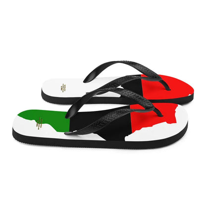 African Map Flip-Flops - B&R African Styles