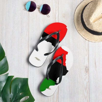 African Map Flip-Flops - B&R African Styles