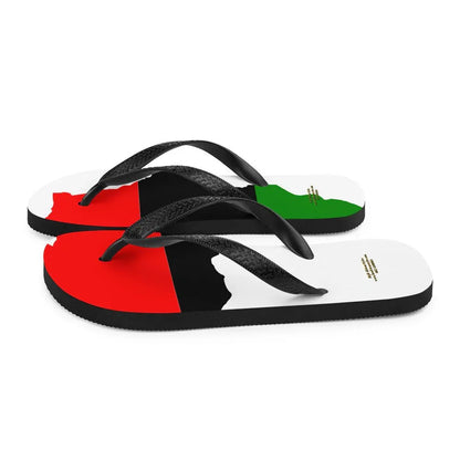 African Map Flip-Flops - B&R African Styles