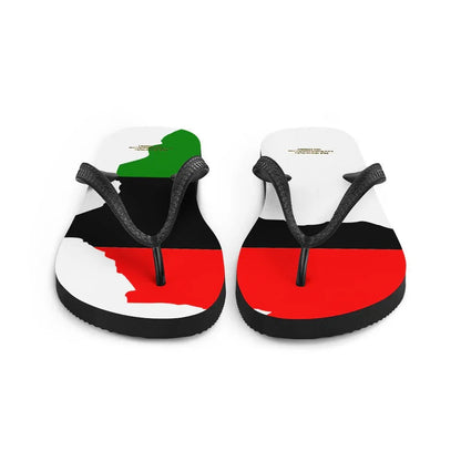 African Map Flip-Flops - B&R African Styles