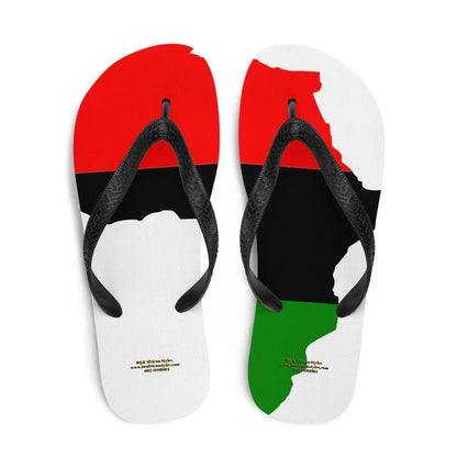 African Map Flip-Flops - B&R African Styles