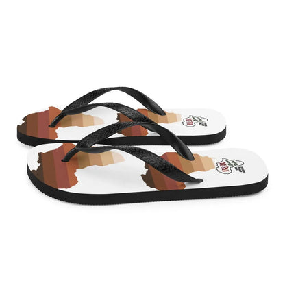 African Map Shade Flip-Flops - B&R African Styles