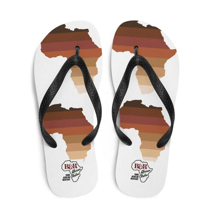 African Map Shade Flip-Flops - B&R African Styles