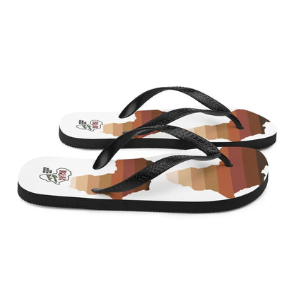 African Map Shade Flip-Flops - B&R African Styles