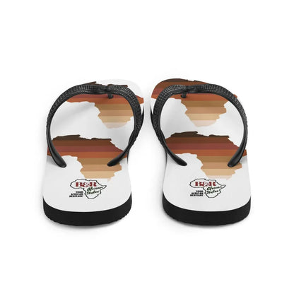 African Map Shade Flip-Flops - B&R African Styles
