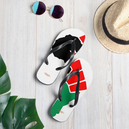 African Power Fist Flip-Flops - B&R African Styles