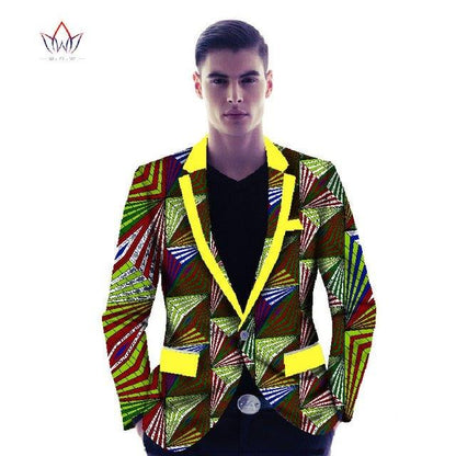 African Print Men's Suit Jacket - B&R African Styles