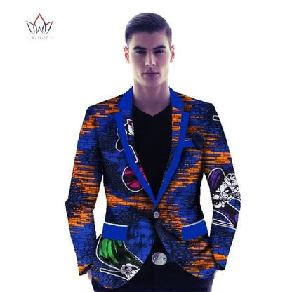 African Print Men's Suit Jacket - B&R African Styles