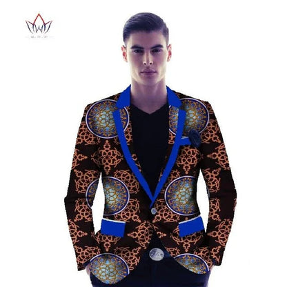 African Print Men's Suit Jacket - B&R African Styles