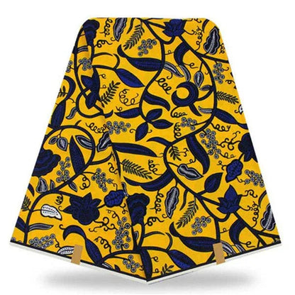 African Real Wax Print Hollandais Fabric - Authentic 6 Yards - B&R African Styles