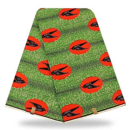 African Real Wax Print Hollandais Fabric - Authentic 6 Yards - B&R African Styles
