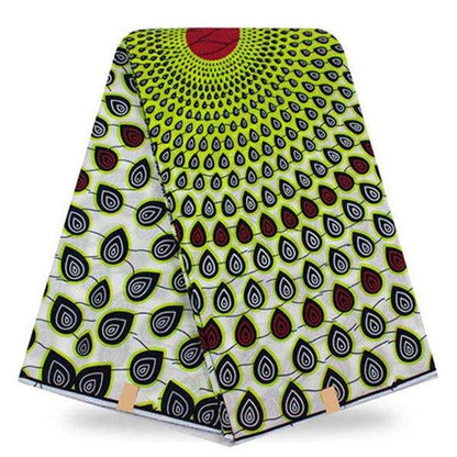 African Real Wax Print Hollandais Fabric - Authentic 6 Yards - B&R African Styles