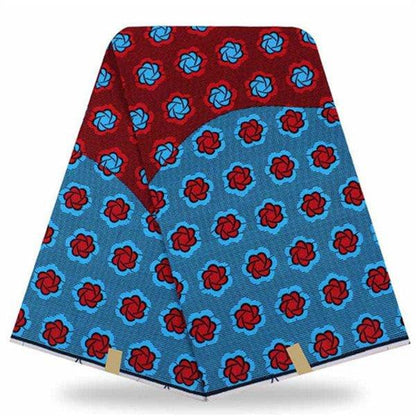 African Real Wax Print Hollandais Fabric - Authentic 6 Yards - B&R African Styles