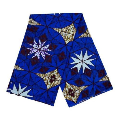 Ankara Wax Print Fabric - Traditional African Design 6 Yards - B&R African Styles