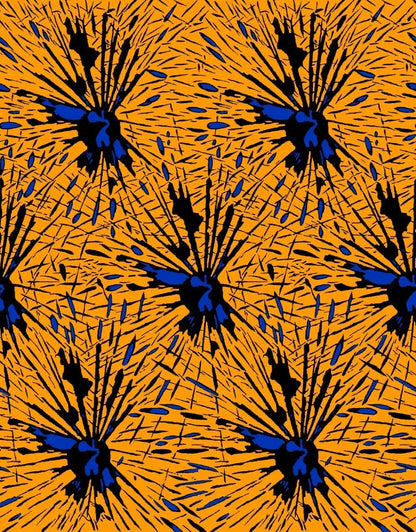 Ankara Wax Print Fabric - Bold African Patterns 6 Yards - B&R African Styles