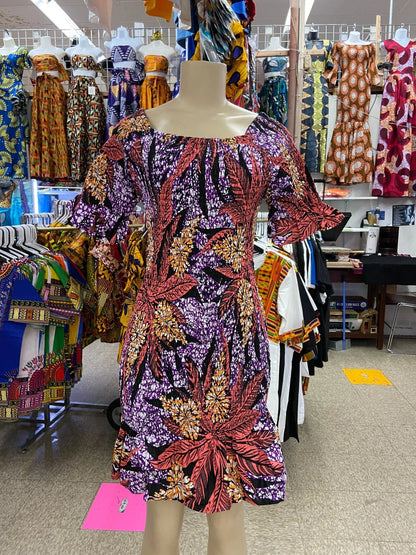 Autumn Ruffled dress - B&R African Styles