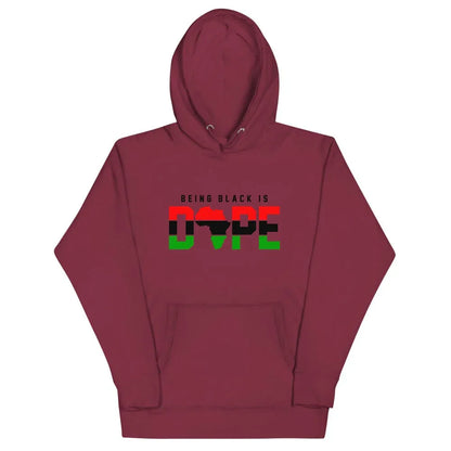 BEING BLACK IS DOPE UNISEX HOODIE - B&R African Styles