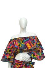 Crop Top and Slit Skirt Set - B&R African Styles