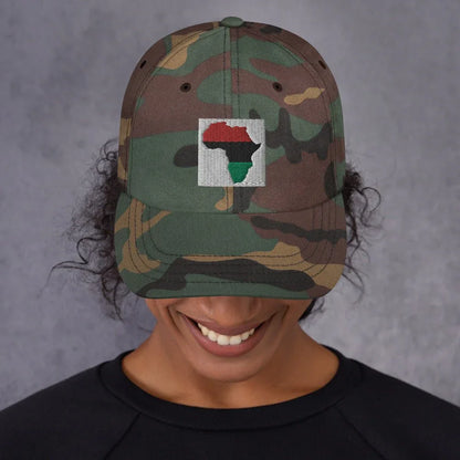 Dad hat: Africa Map - B&R African Styles