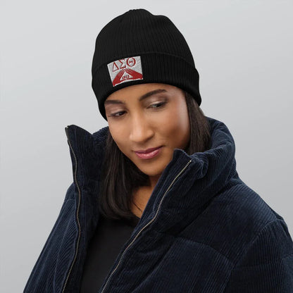 Delta Sigma Theta Organic ribbed beanie - B&R African Styles