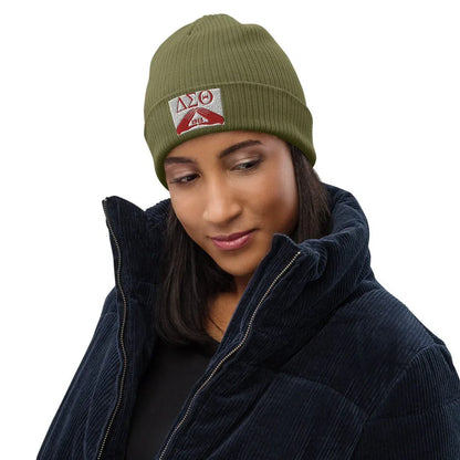 DELTA SIGMA THETA ORGANIC RIBBED BEANIE - B&R African Styles