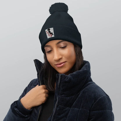 Delta Sigma Theta Pom pom beanie - B&R African Styles
