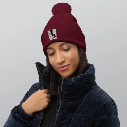 Delta Sigma Theta Pom pom beanie - B&R African Styles