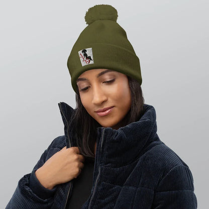 Delta Sigma Theta Pom pom beanie - B&R African Styles