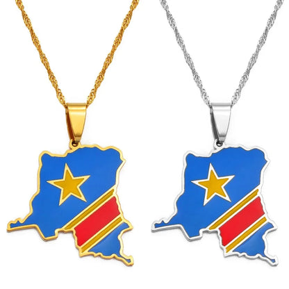 Democratic Republic of the Congo Necklace - B&R African Styles